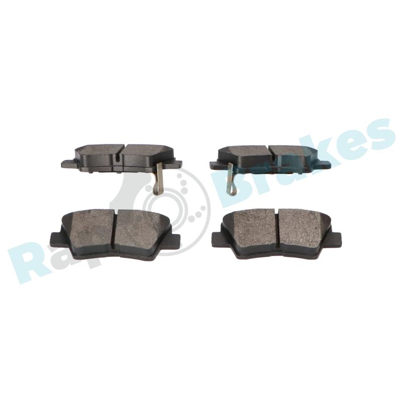 Jeu de 4 plaquettes de frein arrière RAP BRAKES R-P1646 - Visuel 2