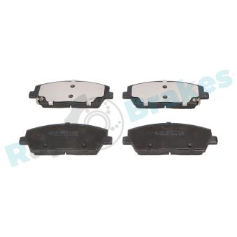Jeu de 4 plaquettes de frein avant RAP BRAKES OEM 58101C5A75