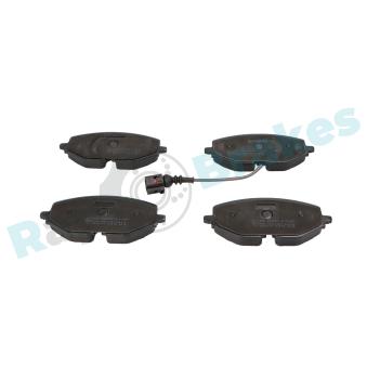 Jeu de 4 plaquettes de frein avant RAP BRAKES OEM 5WA698151 Jeu de 4 plaquettes de frein avant RAP BRAKES OEM 5WA698151