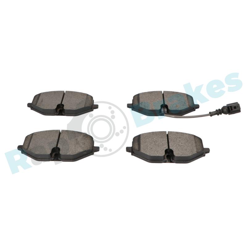 Jeu de 4 plaquettes de frein avant RAP BRAKES R-P1661 - Visuel 2