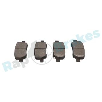 Jeu de 4 plaquettes de frein arrière RAP BRAKES R-P1671 pour HYUNDAI SANTA FÉ 2.2 CRDi HTRAC - 201cv
