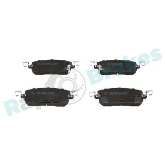 Jeu de 4 plaquettes de frein avant RAP BRAKES OEM dnyj3328za