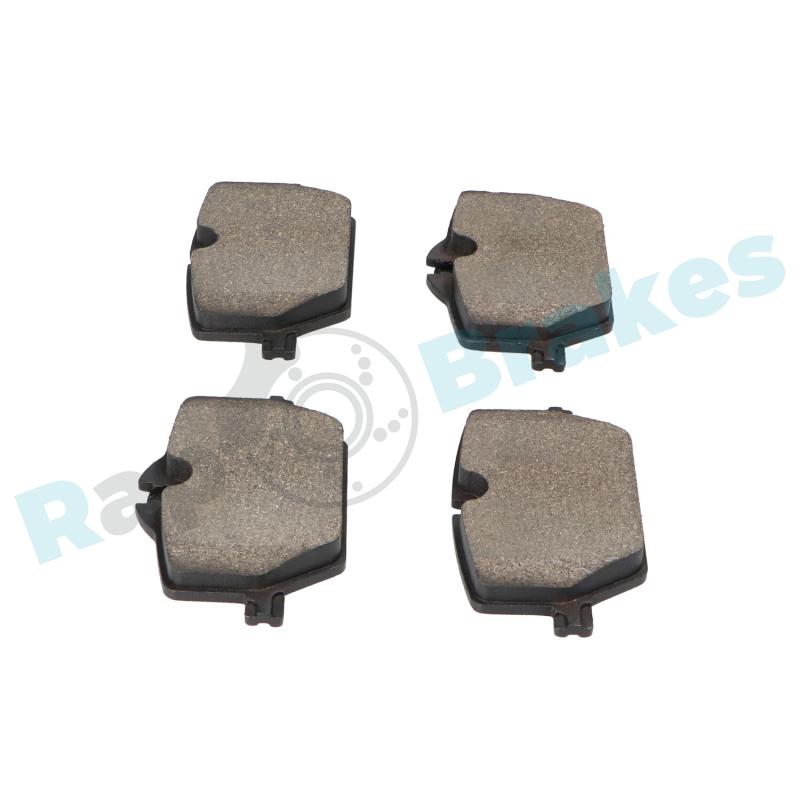Jeu de 4 plaquettes de frein arrière RAP BRAKES R-P1697 - Visuel 1