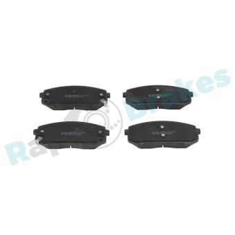 Jeu de 4 plaquettes de frein avant RAP BRAKES R-P1698 pour KIA NIRO 1,6 GDi Plug-in Hybrid - 182cv