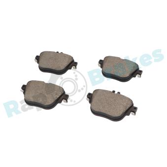 Jeu de 4 plaquettes de frein arrière RAP BRAKES R-P1712 pour JEEP COMPASS E 300 e - 320cv