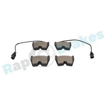 Jeu de 4 plaquettes de frein avant RAP BRAKES OEM 8U0698151E