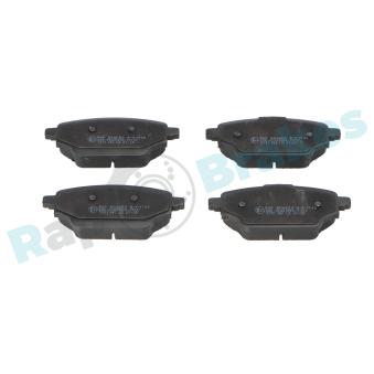 Jeu de 4 plaquettes de frein arrière RAP BRAKES [R-P1740]