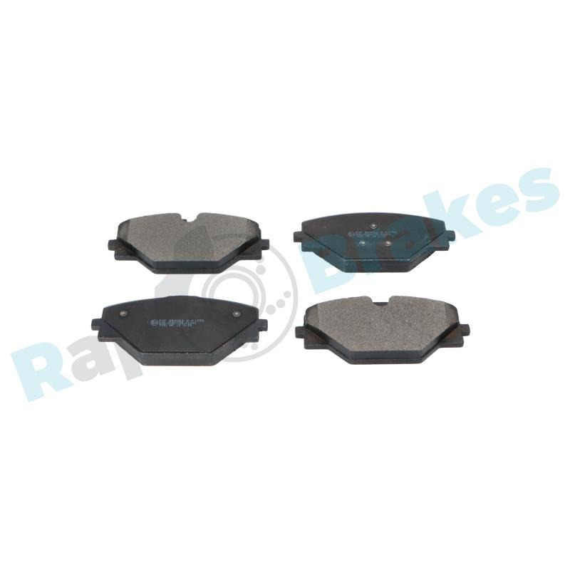 Jeu de 4 plaquettes de frein arrière RAP BRAKES R-P1755 - Visuel 1