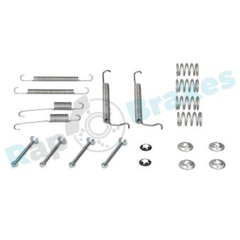 Kit d'accessoires, mâchoire de frein RAP BRAKES R-T0005 pour OPEL CORSA 1.2 S - 58cv