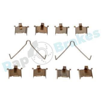 Kit d'accessoires, plaquette de frein à disque RAP BRAKES R-U0006 pour TOYOTA ALPHARD / VELLFIRE 2.0 TD - 110cv