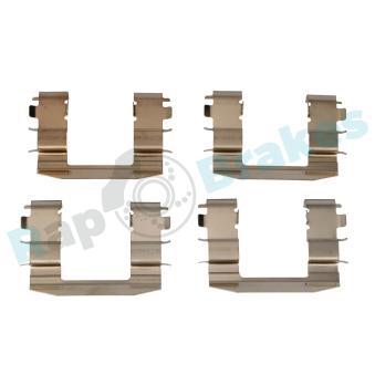 Kit d'accessoires, plaquette de frein à disque RAP BRAKES R-U0038 pour CITROEN DS 1.6 - 115cv