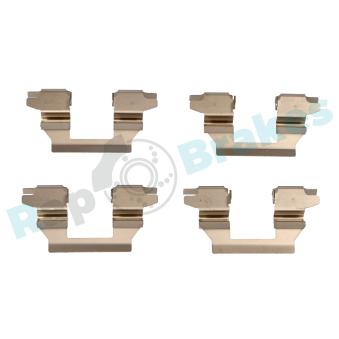 Kit d'accessoires, plaquette de frein à disque RAP BRAKES R-U0048 pour AUDI A6 1.5 DCI - 110cv