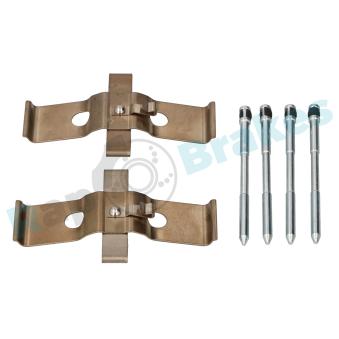 Kit d'accessoires, plaquette de frein à disque RAP BRAKES R-U0057 pour VOLKSWAGEN TOUAREG 2.5 R5 TDI - 174cv
