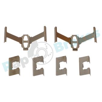 Kit d'accessoires, plaquette de frein à disque RAP BRAKES R-U0079 pour MG MG 120 - 117cv