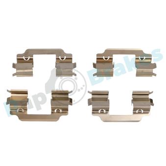 Kit d'accessoires, plaquette de frein à disque RAP BRAKES R-U0084 pour VOLKSWAGEN SCIROCCO 1.6 - 110cv