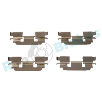 Kit d'accessoires, plaquette de frein à disque RAP BRAKES R-U0092 pour LAND ROVER FREELANDER 2.0 Td4 4x4 - 109cv