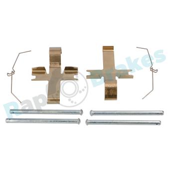 Kit d'accessoires, plaquette de frein à disque RAP BRAKES R-U0099 pour SUBARU IMPREZA 2.5 WRX STi AWD - 280cv