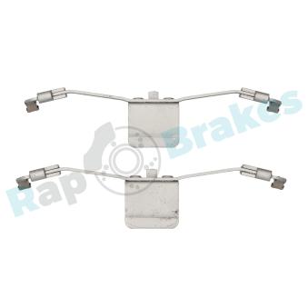 Kit d'accessoires, plaquette de frein à disque RAP BRAKES R-U0119 pour VOLVO S60 2.4 D - 122cv