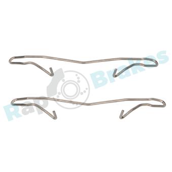 Kit d'accessoires, plaquette de frein à disque RAP BRAKES R-U0154 pour FIAT IDEA 2.0 - 110cv