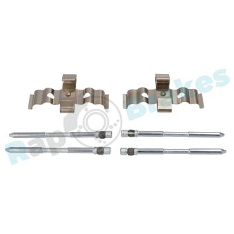 Kit d'accessoires, plaquette de frein à disque RAP BRAKES R-U0190 pour MERCEDES-BENZ CLASSE E 1.2 - 69cv