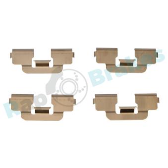 Kit d'accessoires, plaquette de frein à disque RAP BRAKES R-U0265 pour PEUGEOT 5008 2.0 HDI - 150cv