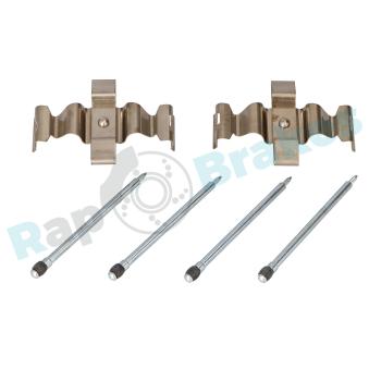 Kit d'accessoires, plaquette de frein à disque RAP BRAKES R-U0282 pour MERCEDES-BENZ CLASSE E E 320 CDI - 224cv