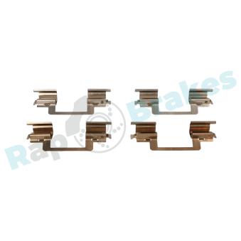 Kit d'accessoires, plaquette de frein à disque RAP BRAKES R-U0288 pour MERCEDES-BENZ CLASSE GL GL 350 CDI - 265cv