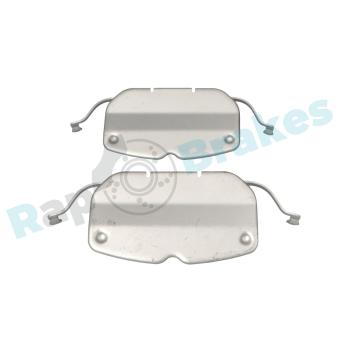 Kit d'accessoires, plaquette de frein à disque RAP BRAKES R-U0289 pour ALFA ROMEO MITO 3.0sd - 286cv