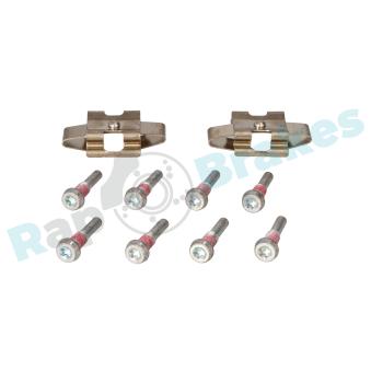 Kit d'accessoires, plaquette de frein à disque RAP BRAKES R-U0291 pour AUDI 80 325 i - 218cv
