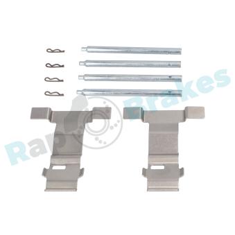 Kit d'accessoires, plaquette de frein à disque RAP BRAKES R-U0308 pour AUDI Q7 3.0 TDI - 233cv