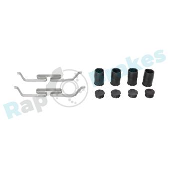 Kit d'accessoires, plaquette de frein à disque RAP BRAKES R-U0313 pour JAGUAR E-PACE 2.0 AWD - 300cv