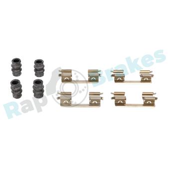 Kit d'accessoires, plaquette de frein à disque RAP BRAKES R-U0327 pour AUDI A6 1.5 DCI - 110cv