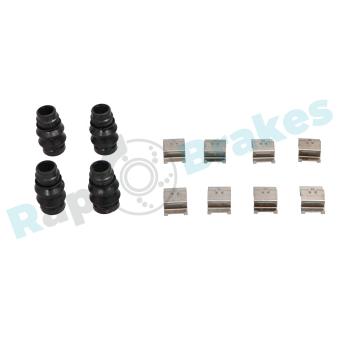 Kit d'accessoires, plaquette de frein à disque RAP BRAKES R-U0341 pour JAGUAR E-PACE 2.0 AWD - 300cv