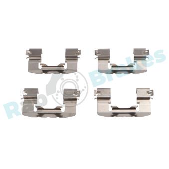 Kit d'accessoires, plaquette de frein à disque RAP BRAKES R-U0357 pour HYUNDAI I30 1.6 GDI - 135cv