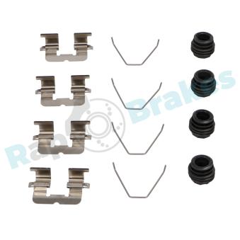 Kit d'accessoires, plaquette de frein à disque RAP BRAKES R-U0363