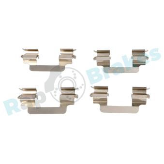 Kit d'accessoires, plaquette de frein à disque RAP BRAKES R-U0364 pour TOYOTA COROLLA HDi 110 - 110cv