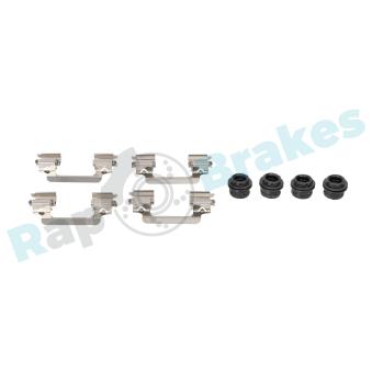 Kit d'accessoires, plaquette de frein à disque RAP BRAKES R-U0365 pour LAND ROVER RANGE ROVER 4.4 SDV8 4x4 - 313cv