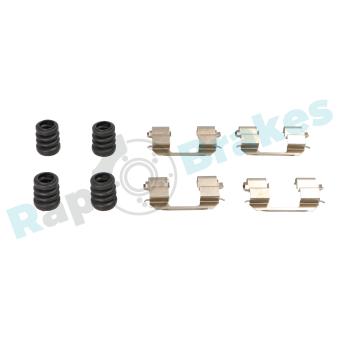 Kit d'accessoires, plaquette de frein à disque RAP BRAKES R-U0367 pour CHEVROLET SPARK 1.0 LPG - 65cv