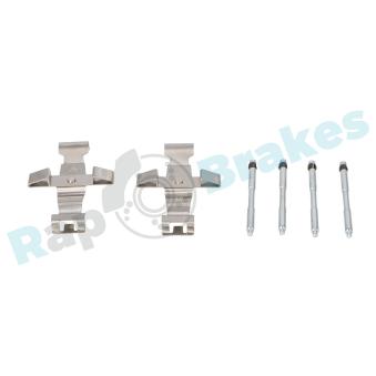 Kit d'accessoires, plaquette de frein à disque RAP BRAKES R-U0371 pour FORD TRANSIT 2.0 - 252cv