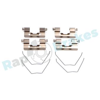 Kit d'accessoires, plaquette de frein à disque RAP BRAKES R-U0378