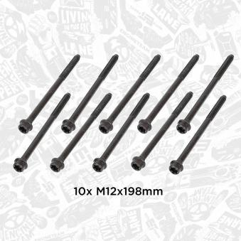 Jeu de boulons de culasse de cylindre ET ENGINETEAM BS0021 pour AUDI A2 1.6 D Multijet - 105cv