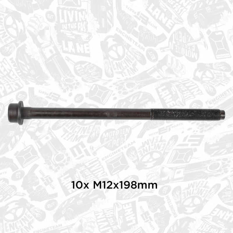 Jeu de boulons de culasse de cylindre ET ENGINETEAM BS0021 - Visuel 2