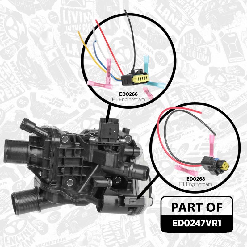 Thermostat, liquide de refroidissement ET ENGINETEAM ED0247VR1 - Visuel 1