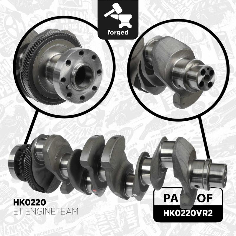 Kit de réparation, vilebrequin ET ENGINETEAM HK0220VR2 - Visuel 2
