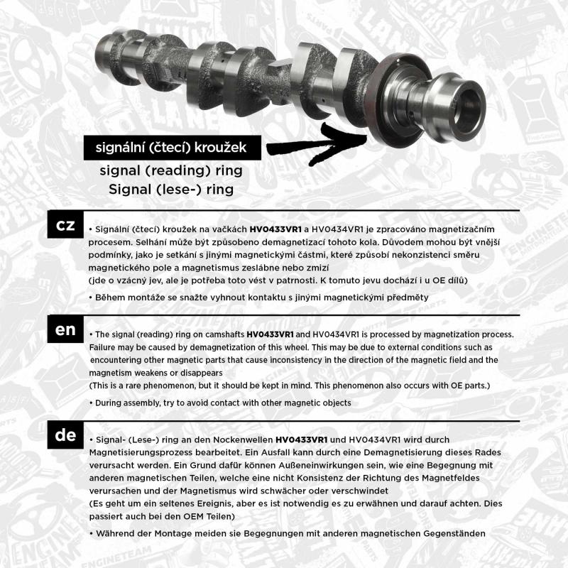 Arbre à came ET ENGINETEAM HV0433VR1 - Visuel 2