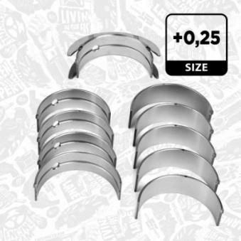 Kit de coussinet de vilebrequin ET ENGINETEAM LH001025 pour IVECO DAILY 50 C 14 - 136cv