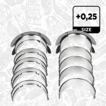 Kit de coussinet de vilebrequin ET ENGINETEAM LH002225 pour HYUNDAI HIGHWAY VAN 2.0 CRDi - 113cv