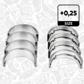 Kit de coussinet de vilebrequin ET ENGINETEAM LH004225 pour SKODA FABIA 1.2 - 70cv