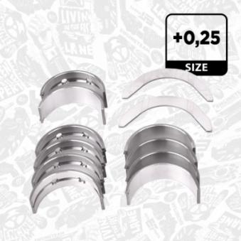 Kit de coussinet de vilebrequin ET ENGINETEAM LH005525 pour BMW Série 3 1.6 CDTi - 110cv