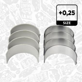 Kit de coussinets de bielle ET ENGINETEAM LP000825 pour SMART ROADSTER 2.3 JTD - 110cv